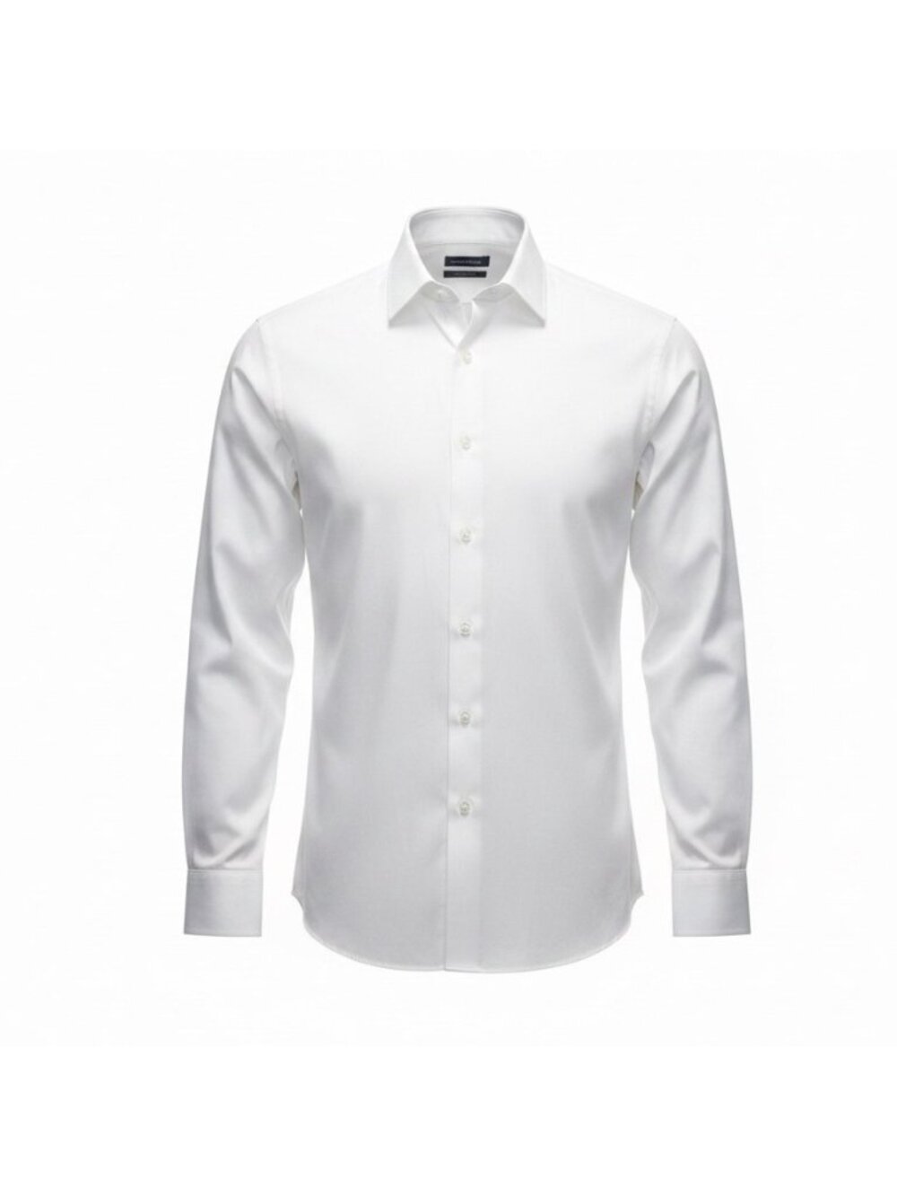 Van Heusen Mens White Regular Fit Wrinkle-Free Long Sleeve Dress Shirt Size M